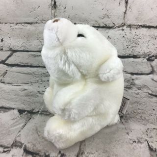 Gund Snuff Teddy Polar Bear Plush White Sitting 6” Stuffed Animal Soft Toy