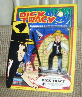 1990 Dick Tracy Action Figure Dick Tracy Disney Playmates Package