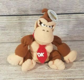 Nintendo 64 Collectibes Plush Donkey Kong Stuffed Bean Bag 1998 No Sound 7 "