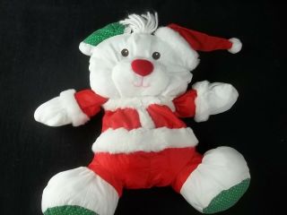Vintage Fisher Price Puffalump Christmas Mouse Santa Hat Clothes