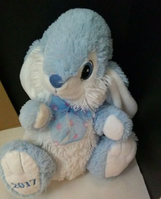 Dan Dee Collectors Choice 15” Blue Plush Easter Bunny Rabbit 2017 Stuffed Animal
