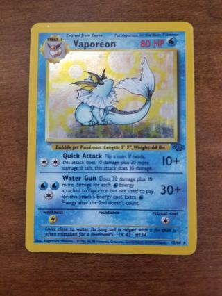 Vaporeon 12/64 - Pokemon Card Jungle Set Holo Rare