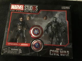 Marvel Legends Mcu Captain America And Crossbones 6 - Inch Action Figure 2 - Pack