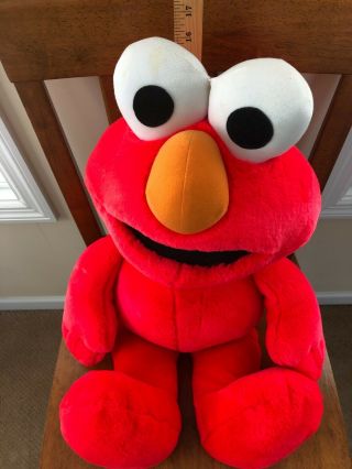 1996 Tyco Jim Henson Jumbo 26” Elmo Sesame Street Toy Plush