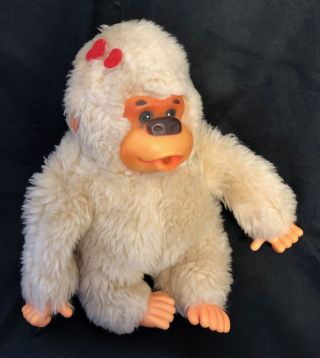 Russ Gonga Gorilla Ape Thumb - Sucking Girl Plush Doll Hearts Luv - Pets Vintage E8
