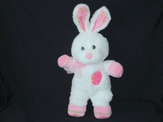 2011 Dan Dee Easter Bunny Rabbit Embroidered Egg Plush Toy 17 "
