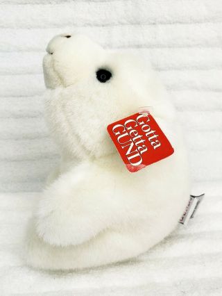 Vintage 7 " Gund Plush Snuffles White Polar Bear 5031 Stuffed Animal Toy Beanie
