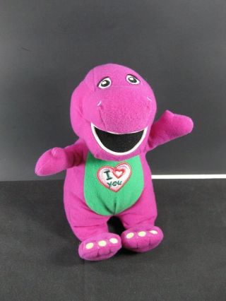 Barney 2013 Purple Dinosaur Plush Animal Toy Stuffed 10 " Sings I Love You