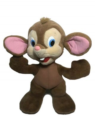 13” Vintage “an American Tail” Fievel Goes West Mouse Plush Stuffed Animal 1991