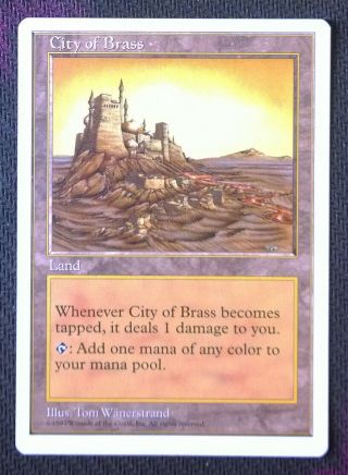 Mtg Magic The Gathering - 5th Edition: City Of Brass (nm)