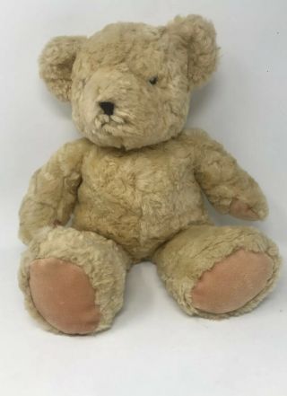Vintage 2000 Manhattan Toy Stuffed Plush Brown Tan Teddy Bear 17” Soft (12)