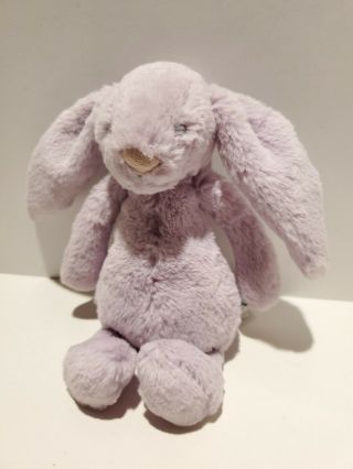 X - 5 Jellycat Small Bashful Bunny Lavender Plush 8” Purple