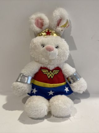 Gund Wonder Woman Anya Bunny Rabbit Dc Comics Hero Plush Doll Toy 16 " Euc