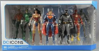 Dc Icons Rebirth Justice League 7 Pack Action Figures