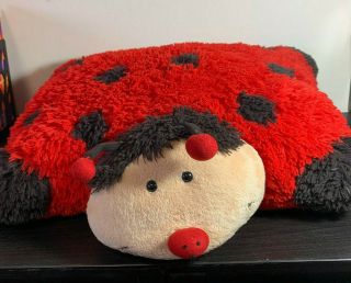 Pillow Pets Ladybug 18 " Large Plush Stuffed Animal Toy Soft Red Black Cute Lovey