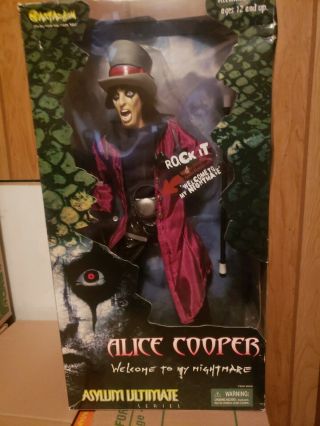 Vintage Alice Cooper Welcome To My Nightmare Art Asylum Figure 2002