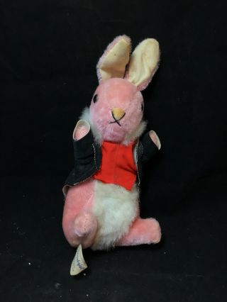 Vintage Gunderful Creation Pink Bunny Rabbit Plush Toy.  S71