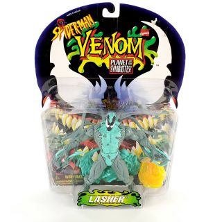 Vtg 1996 Marvel Spiderman Venom Planet Of The Symbiotes Lasher Toy Biz