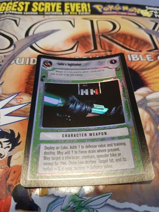 Star Wars Ccg Reflections 2 Lukes Lightsaber Card