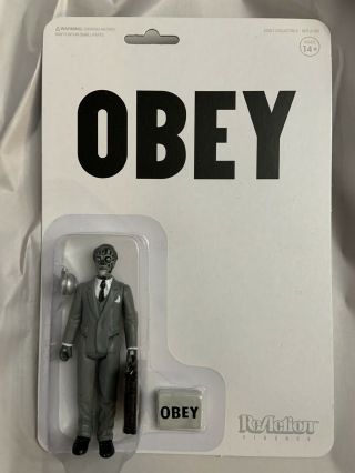 7 Reaction 3.  75 Actio Figure: They Live “obey,  ” Version Rare