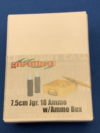Cyber - Hobby Wwii 1/6 German 7.  5cm Jgr 18 Ammo With Ammo Box