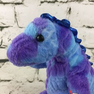 Ty Tyranno Plush Purple Dinosaur T - Rex Tyrannosaurus Rex Stuffed Animal Soft Toy 2