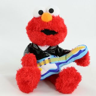 Fisher Price Rock N Roll Elmo With Guitar Plush Stuffed Animal Sesame Street