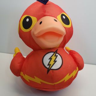 Dc Comics The Flash Rubber Duck Plush Stuffed Animal Toy Six Flags 9 "