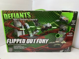 Redwood Ventures Defiants 4x4 Flipped Out Fury Set With Truck 100 Complete