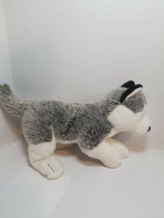 Toys R Us Siberian Husky Puppy Dog Wolf Plush Stuffed Animal Toy