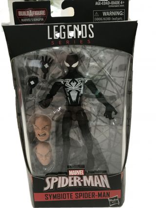 Marvel Legends Symbiote Spider - Man 2018 Kingpin Baf