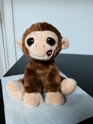 Aurora Stuffed Cute Monkey With Kissing Sounds Lips Light Up 9 " Sitting
