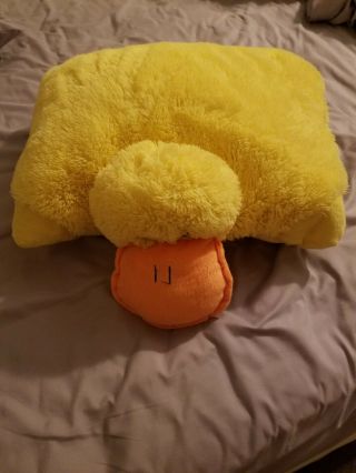 Pillow Pets Stuffed Plush Yellow Duck Pillow Pet Large 18 " Soft Toy
