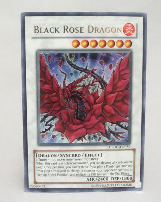 Ygo Yu - Gi - Oh Csoc - En039 Ultra Rare Unlimited Black Rose Dragon Lightly Played