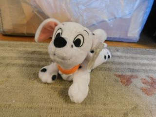 Euc Disney 101 Dalmatians Star Bean Freckles Plush Puppy 7 " Dog Beanie Toy W Tag
