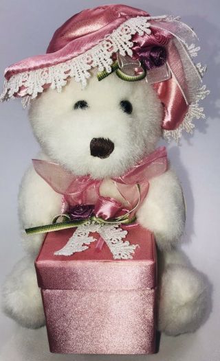 Dan Dee Collectors Choice Teddy Bear Plush Jewelry Bow A Gift For Mom Tag 8”