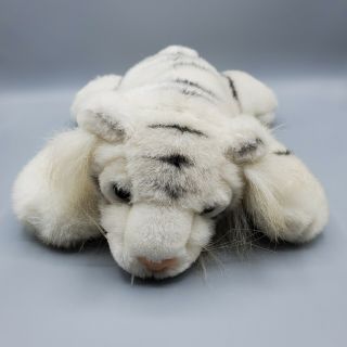 Fancy Zoo White Tiger Plush Stuffed Animal Toy 12 "