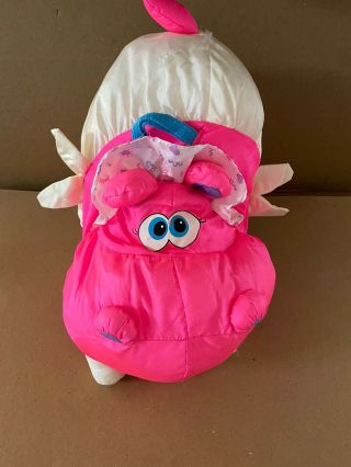 Fisher Price Big Things Baby Hippo Pink & White Diaper Plush 14”