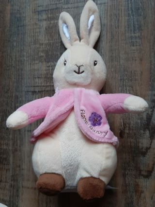 Beatrix Potter Peter Rabbit Flopsy Bunny Plush Stuffed Rabbit Small Toy Pink 9 "