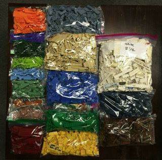 Huge Multiple Color Legos Dark 9.  5 Pounds Washed,  Sanitized And Sorted Oh My