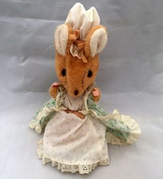 Vintage Lady Mouse 12 " Plush Beatrix Potter Peter Rabbit By Eden