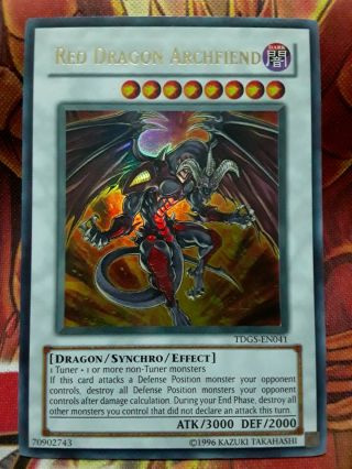 Yugioh Red Dragon Archfiend Ultra Rare Tdgs - En041 Lightly Played