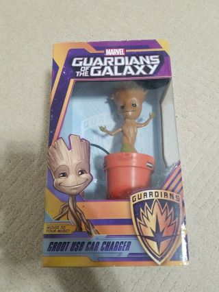 Guardians Of The Galaxy Groot Usb Car Charger