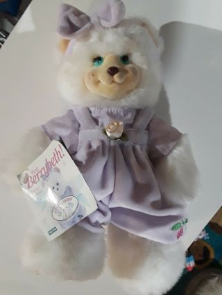 1998 Vintage Fisher Price Briarberry Berry Beth Plush Bear W/ Tag
