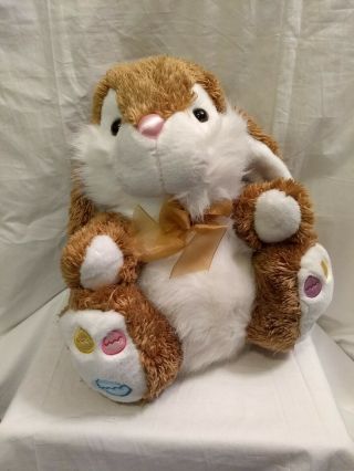 Dan Dee Easter Bunny Rabbit Egg Paws Hoppy 14 " Plush Stuffed Animal Toy W/ Tags