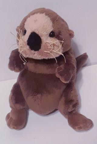Ganz Webkinz Sea Otter Plush Stuffed Animal Toy Brown Tan 8 " Bean Bag No Code