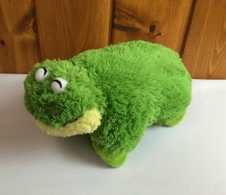 Green Frog Pillow Pets Pee Wees Plush Stuffed Animal Soft Cozy Smiling Frog 2