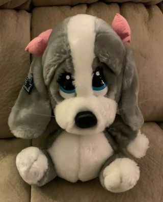 Sad Sam Honey Plush Hound Dog By Applause 10 " Tall Stuffed Animal Doll