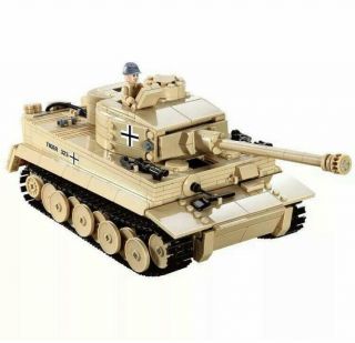 Military Kazi German Panzer Vi Tiger Tank Ww2 Ii Soldier Model Bricks Set