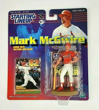 1999 Mlb Starting Lineup Mark Mcgwire St Louis Cardinals Home Run Action Figure